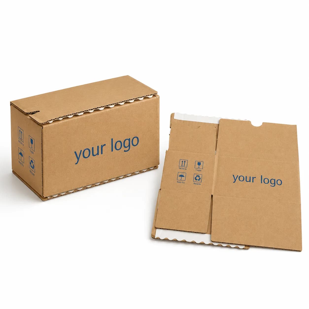 Custom Corrugated Mailer Box with Opening Detail, view 1
