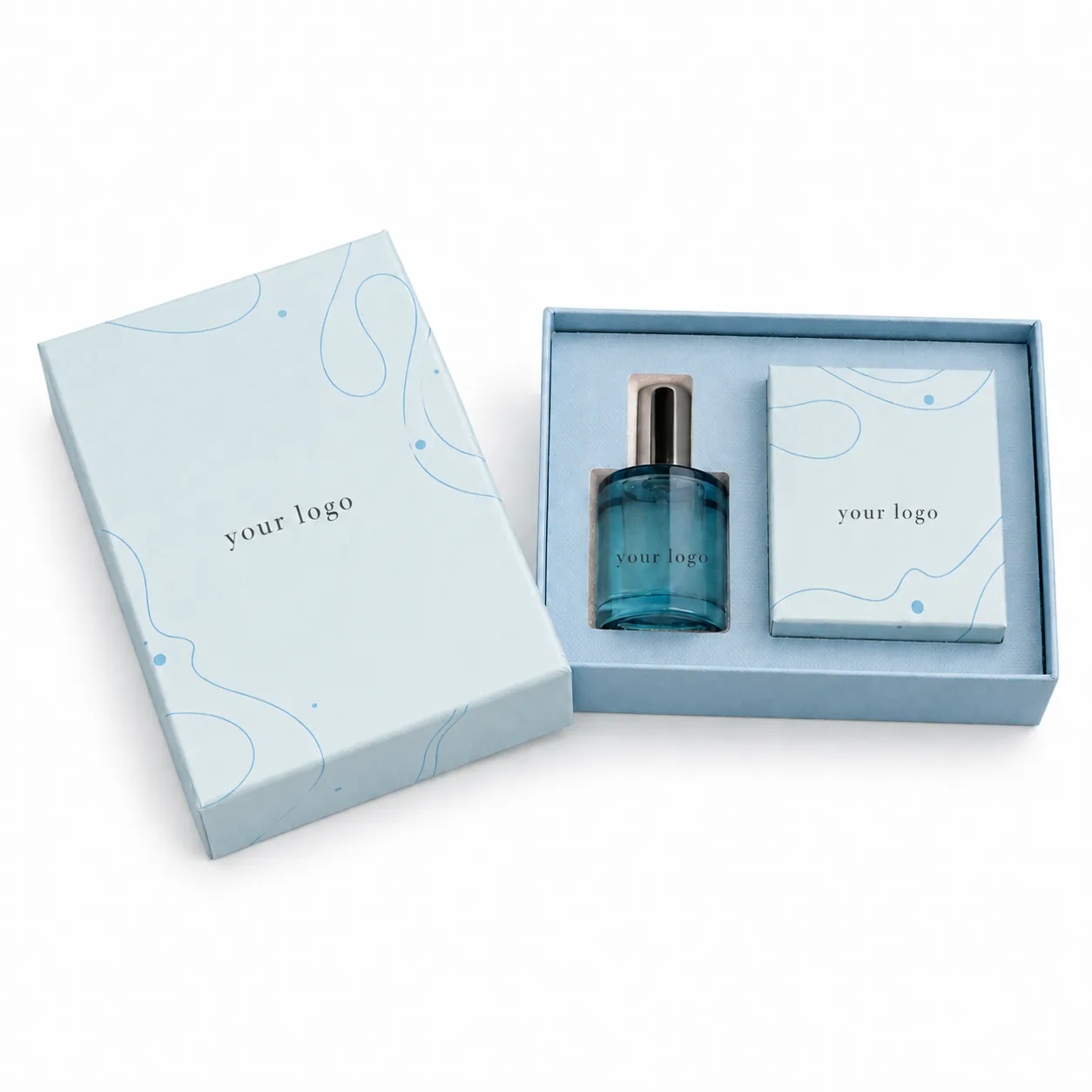 Custom Lid and Base Fragrance Gift Box, view 2