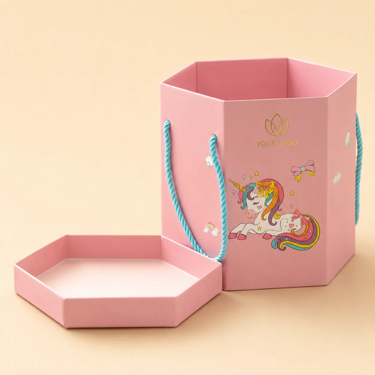 Custom Horse-Themed Lid and Base Gift Box, view 2