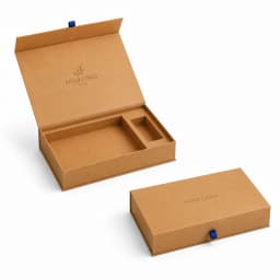 Custom Book-Style Box with Natural-Paper Look, view 1