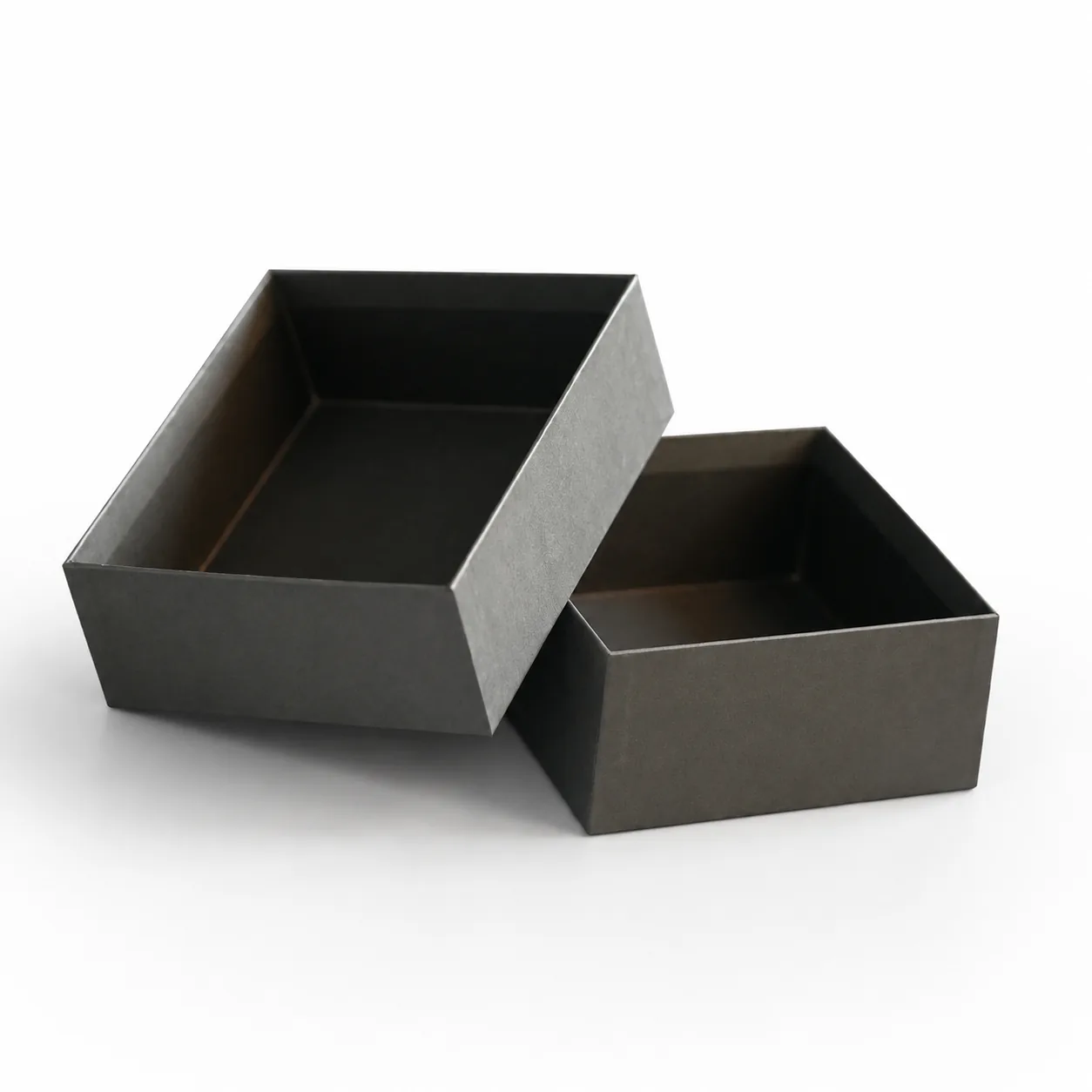 Custom Charcoal Lid and Base Gift Box, view 2