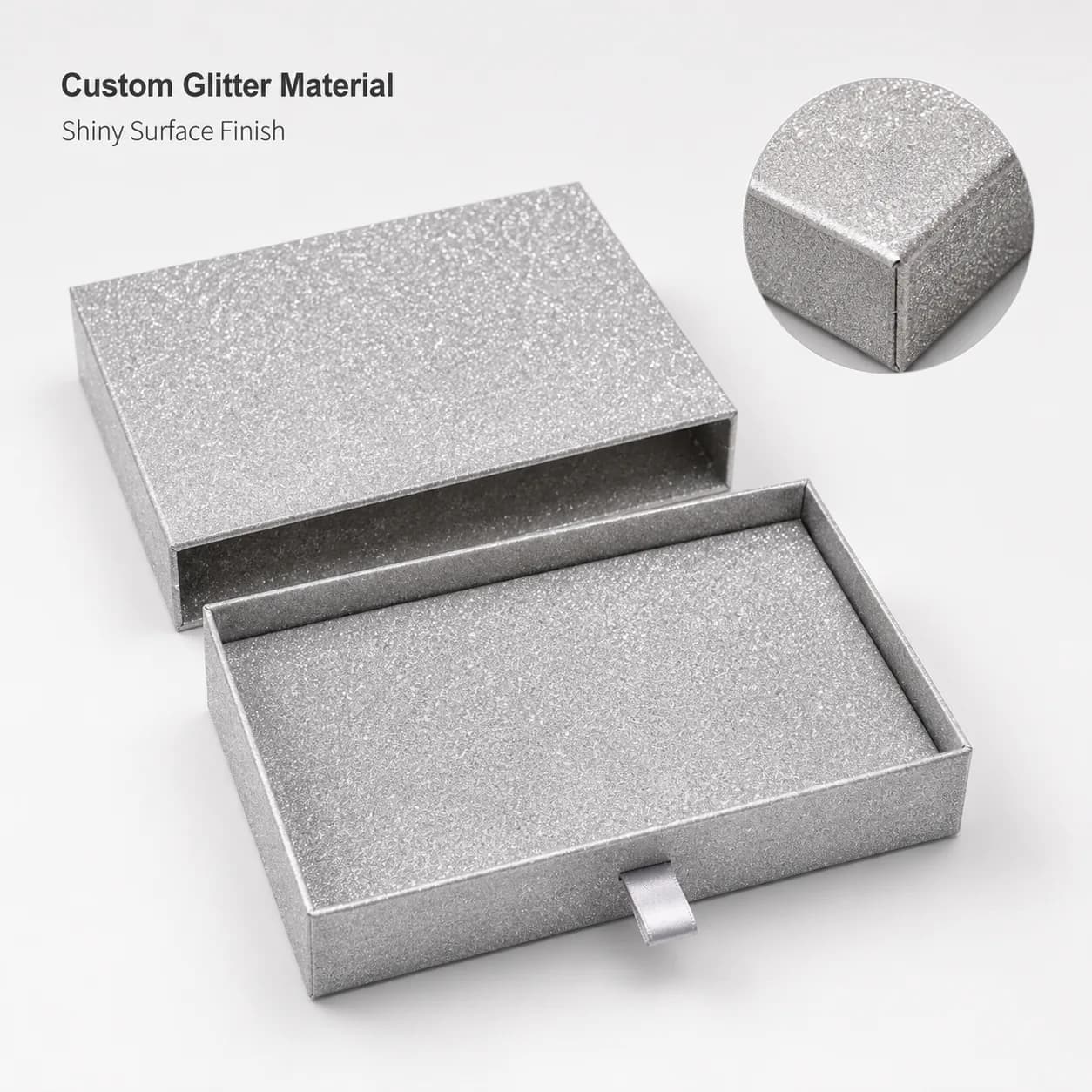Custom Silver-Toned Drawer Perfume Box, view 3