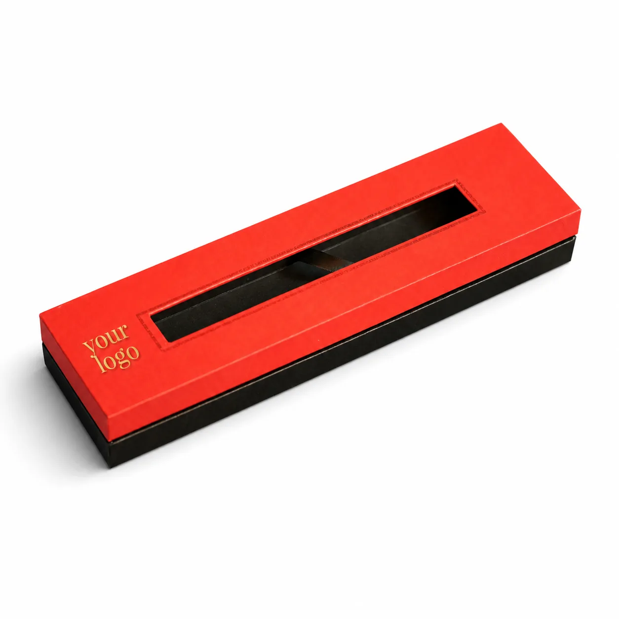 Custom Red Lid and Base Presentation Box, view 2