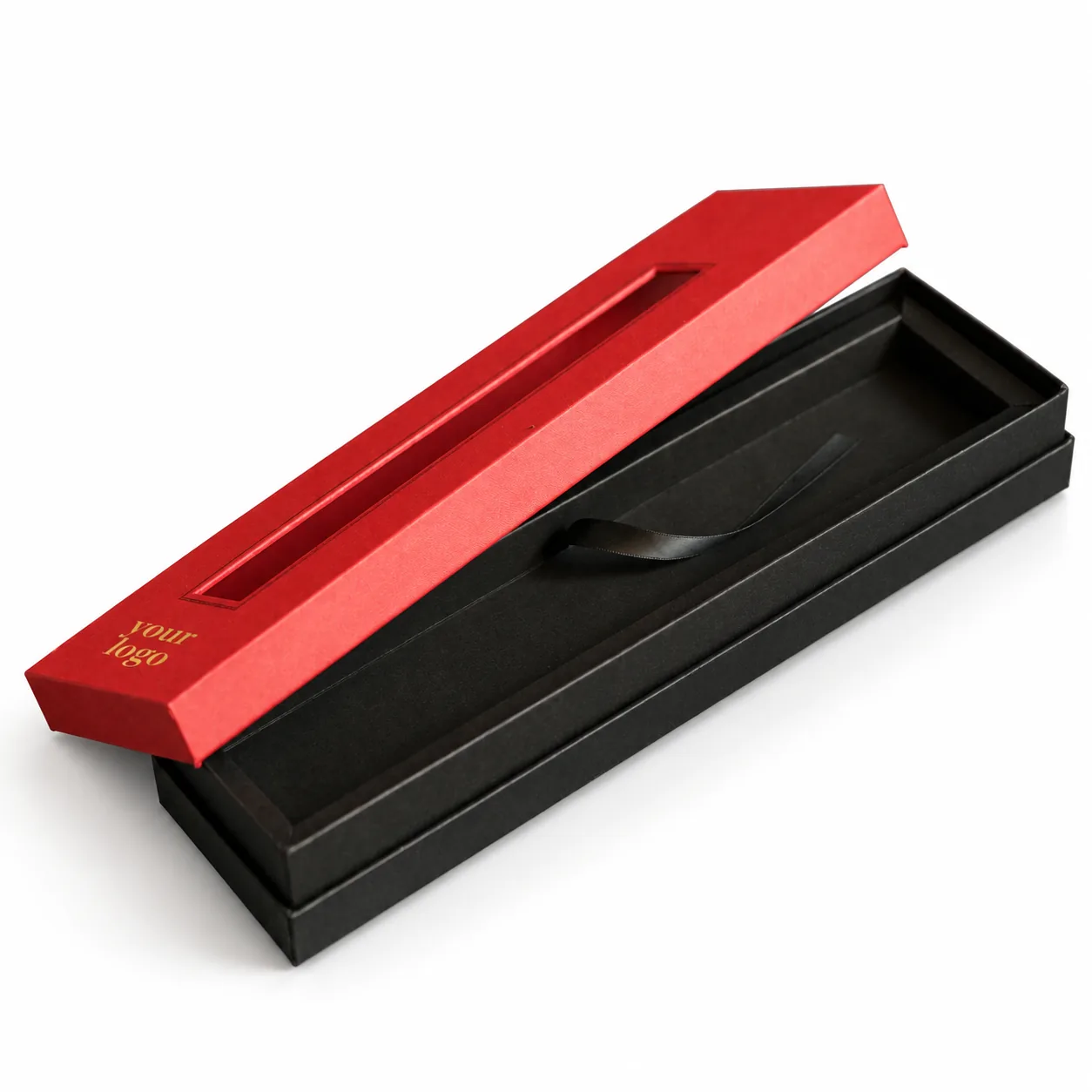 Custom Red Lid and Base Presentation Box, view 3