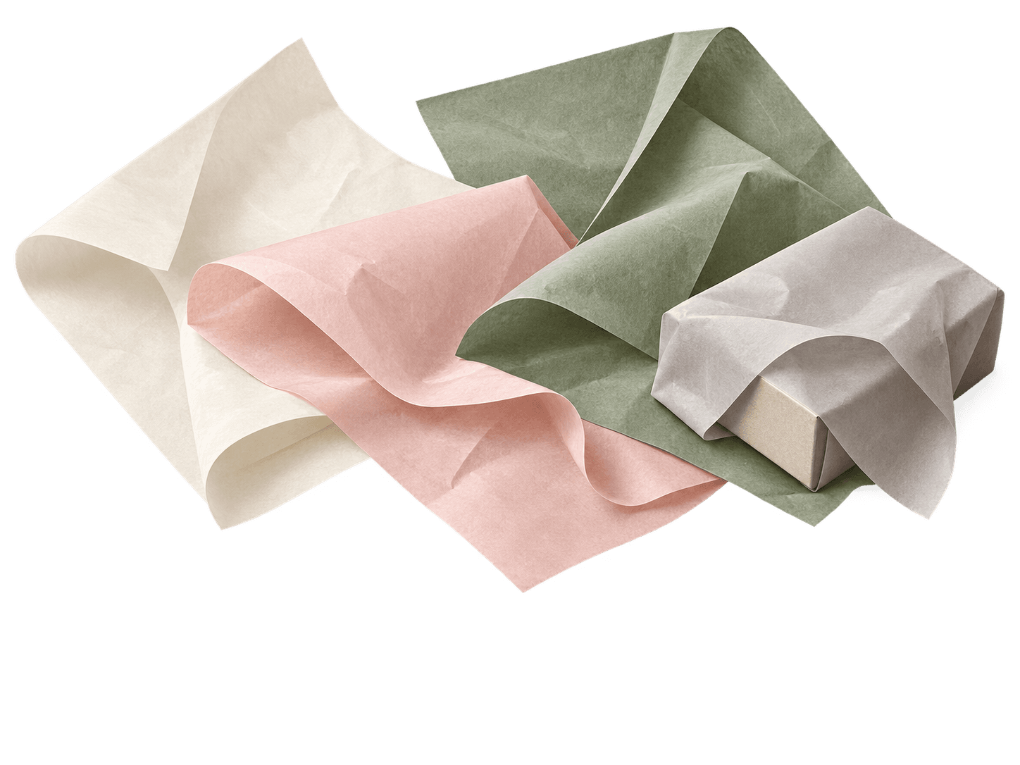 Custom tissue and wrapping paper in multiple colors