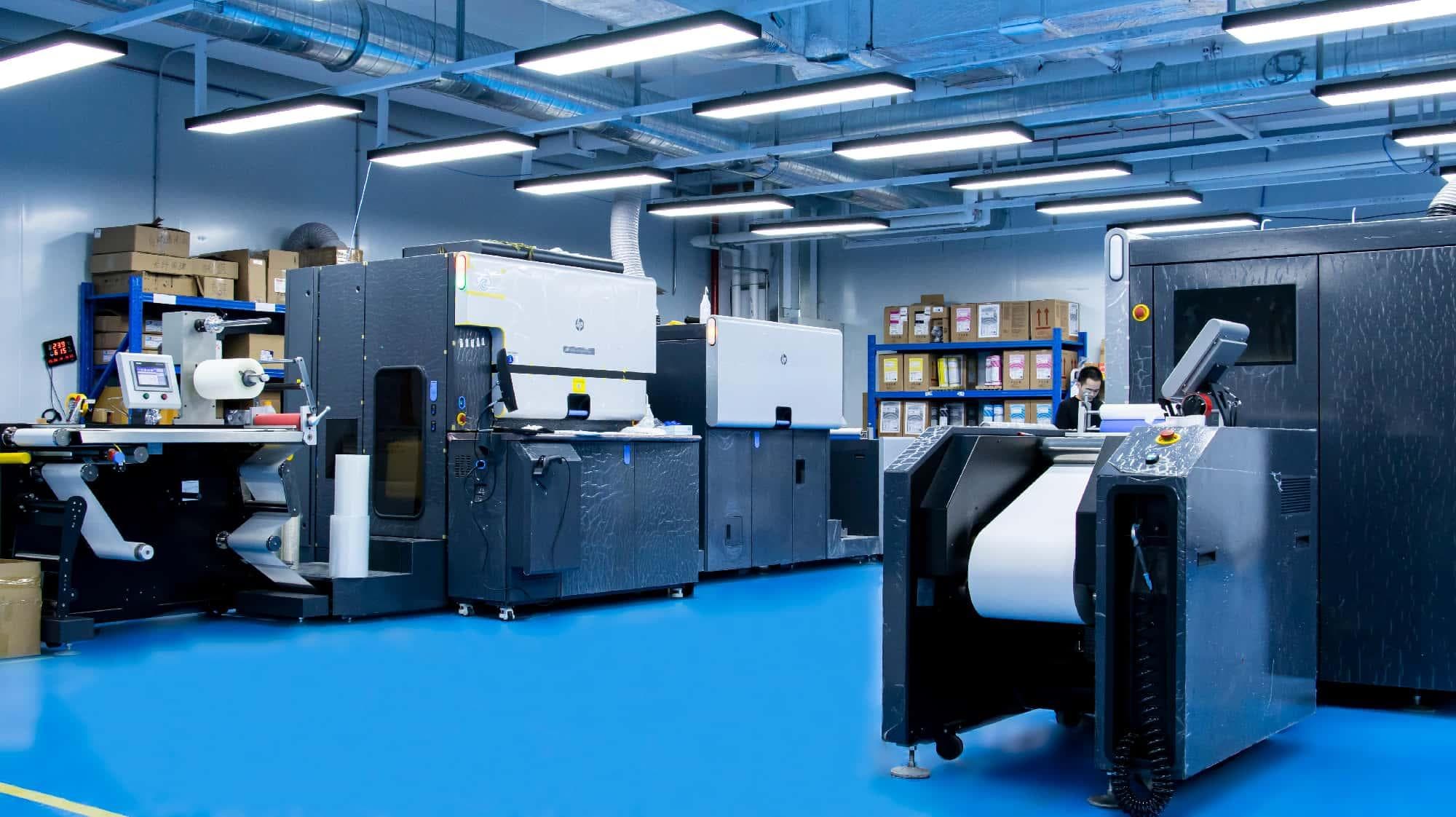 Digital printing equipment in the Varnen factory