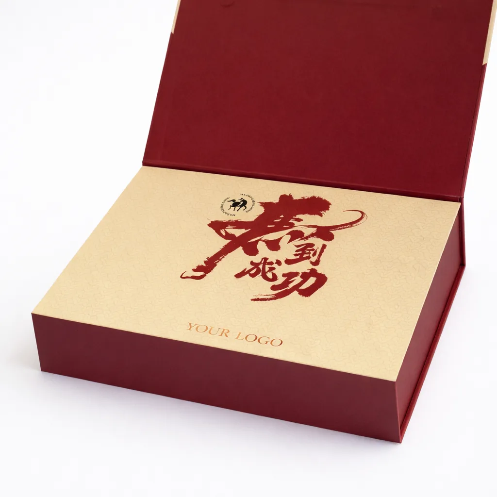 Custom Book-Style Presentation Box with Carry Handle, view 3