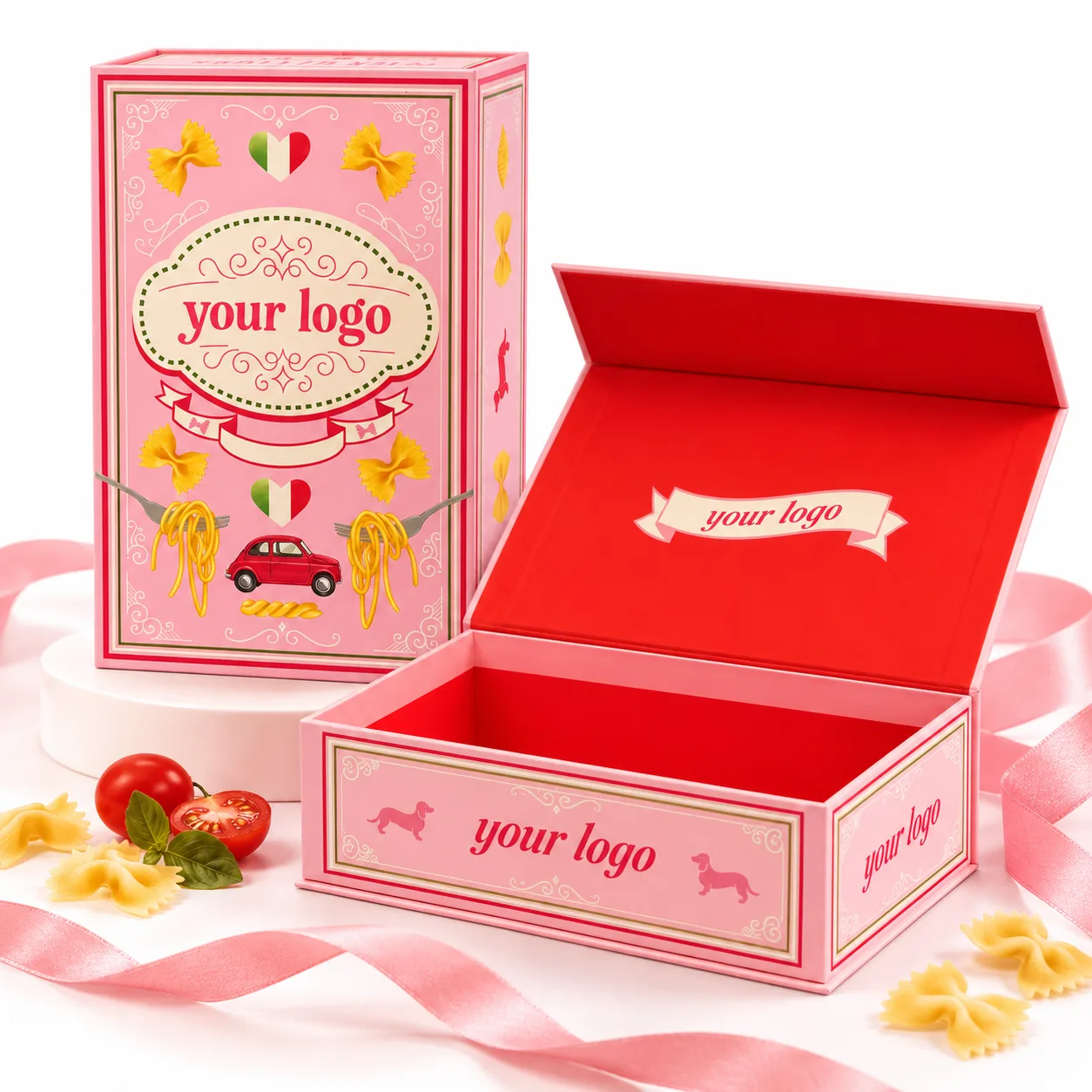 Custom Book-Style Rigid Gift Box, selected gallery view 1