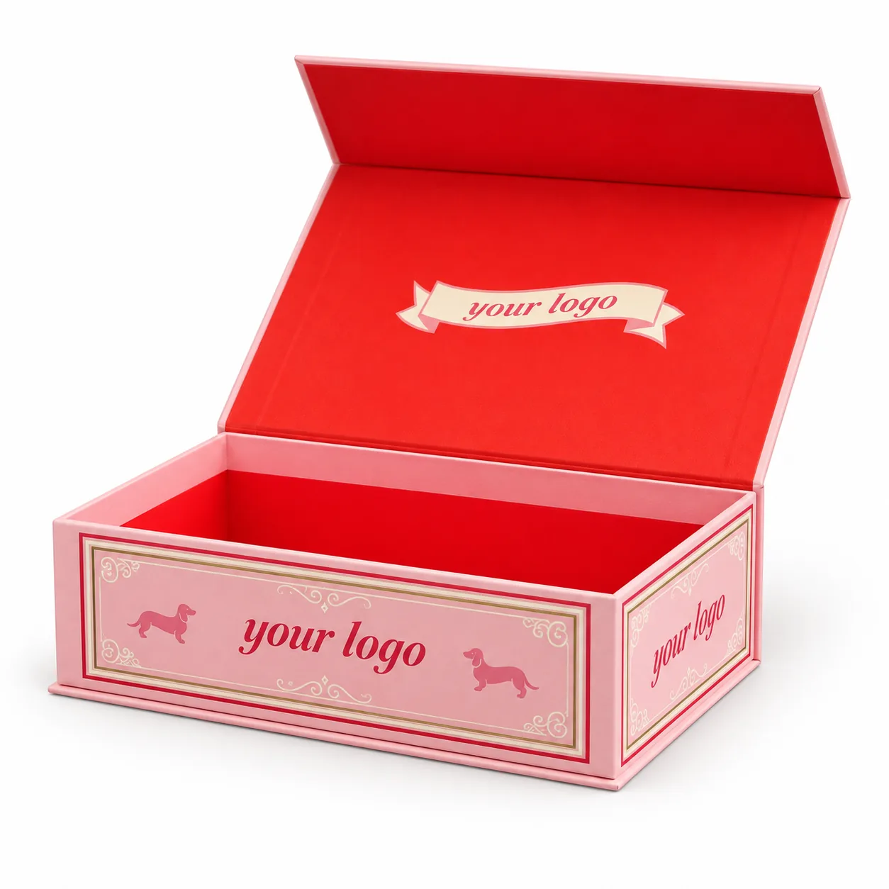 Custom Book-Style Rigid Gift Box, view 3