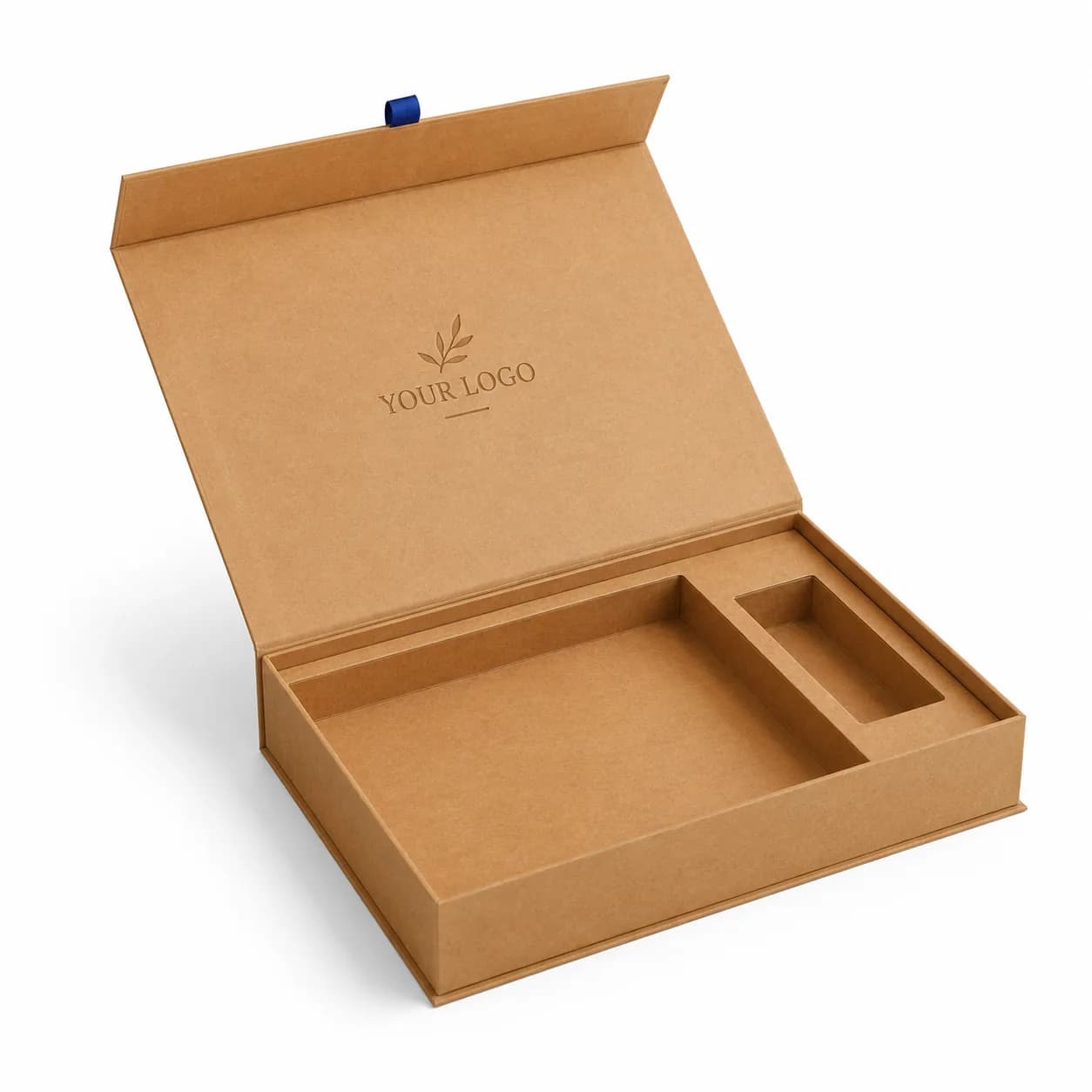 Custom Book-Style Box with Natural-Paper Look, view 2