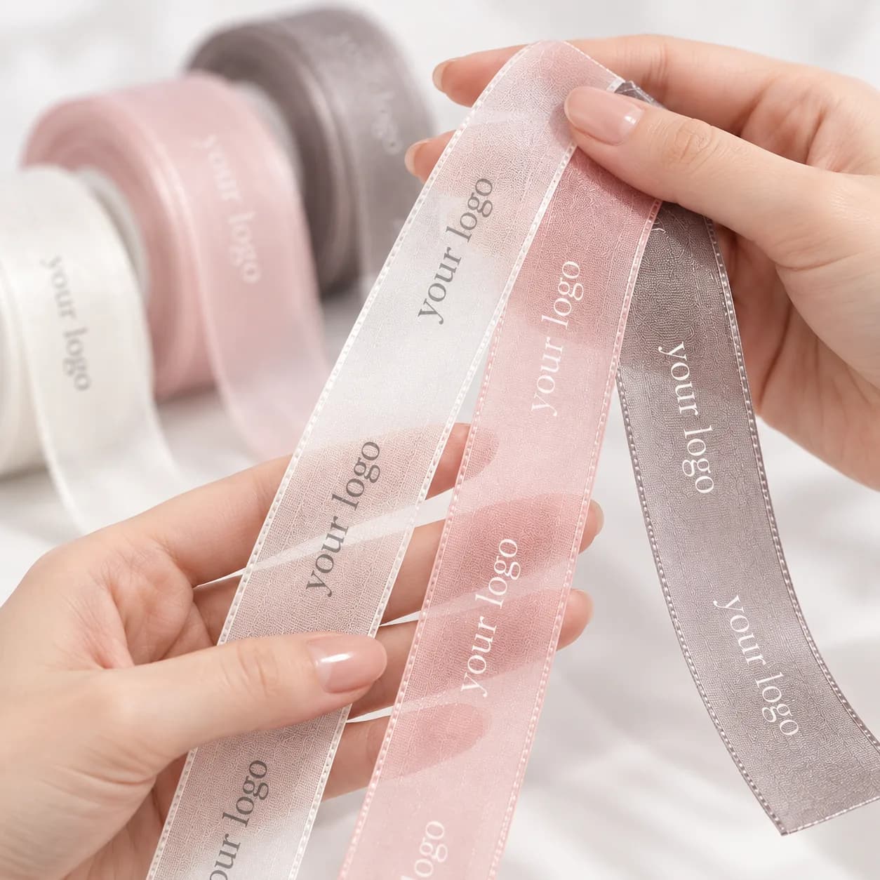 Custom Sheer Ribbon for Gift Packaging, selected gallery view 2
